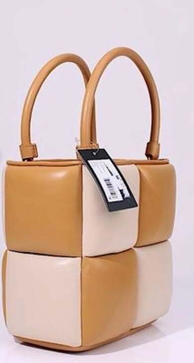 Kate Spade Boxxy Colorblocked Smooth Leather Tote in Bare Multi - Picture 7 of 12